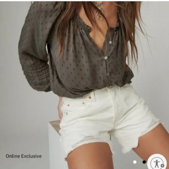 Lucky Brand High Rise 90s Loose Shorts - Picture 2 of 9